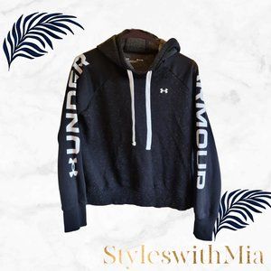 Under Armour Black with White details Hoodie (logo and name on arms)
